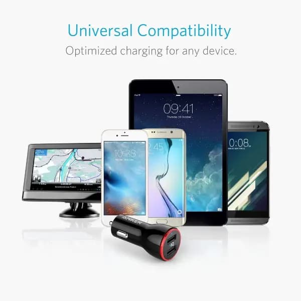 شارژر فندکی 24 وات دو پورت انکر مدل Anker PowerDrive 2 A2310 — تصویر ۴