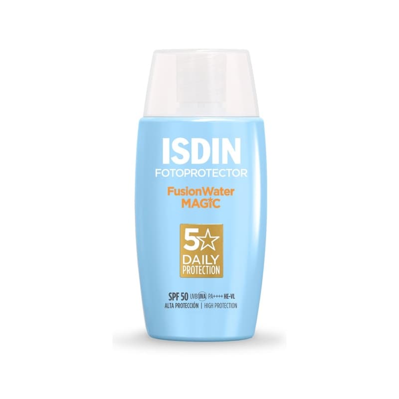 ضد آفتاب ایزدین Isdin مدل فیوژن واتر مجیک Fusion Water Magic حجم 50 میل اصل | مناسب پوست حساس و خشک