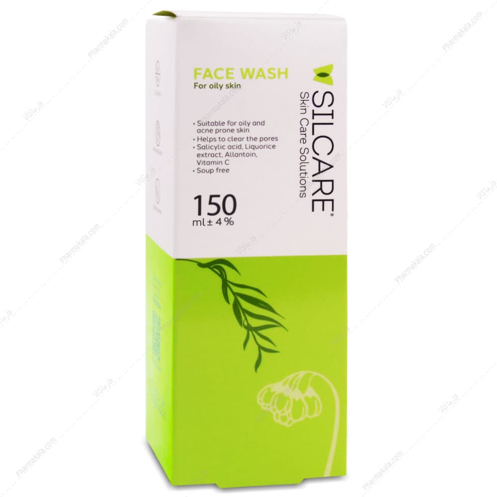 ژل شستشوی صورت FACE WASH پوست چرب و مستعد آکنه سیلکر 150ml