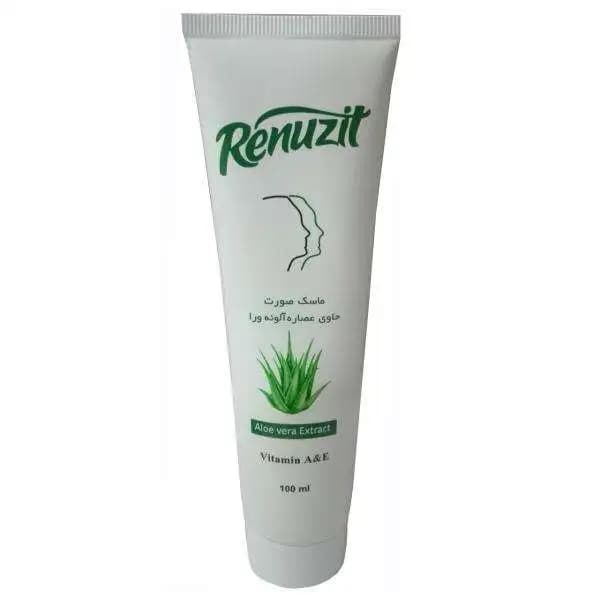 ماسک صورت رینوزیت حاوی عصاره آلوئه ورا حجم 100 میلی لیتر