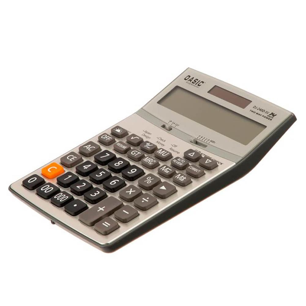 ماشین حساب رومیزی کاسیک Qasic مدل DJ-240D-SV — تصویر ۲
