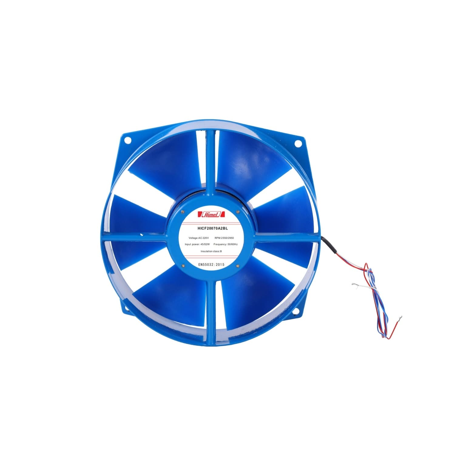 فن تابلویی هیمل 220VAC 20*20 بلبرینگی2550 دور HICF20070A2BL