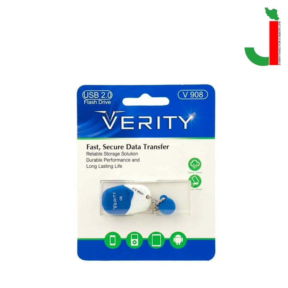 فلش مموری وریتی مدل V908 ظرفیت 16 گیگابایت USB 2.0 — تصویر ۲