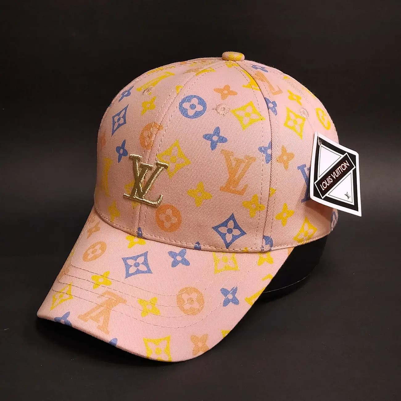 کلاه بیسبالی کتان چاپی Louis Vuitton طرح LV | کلاه کپ فشن با طراحی مونوگرام — تصویر ۶