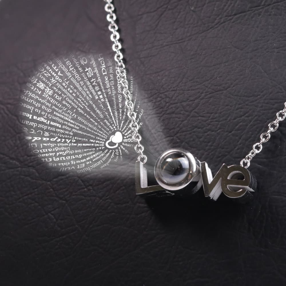 گردنبند دوستت دارم به صد زبان دنیا مد LOVE