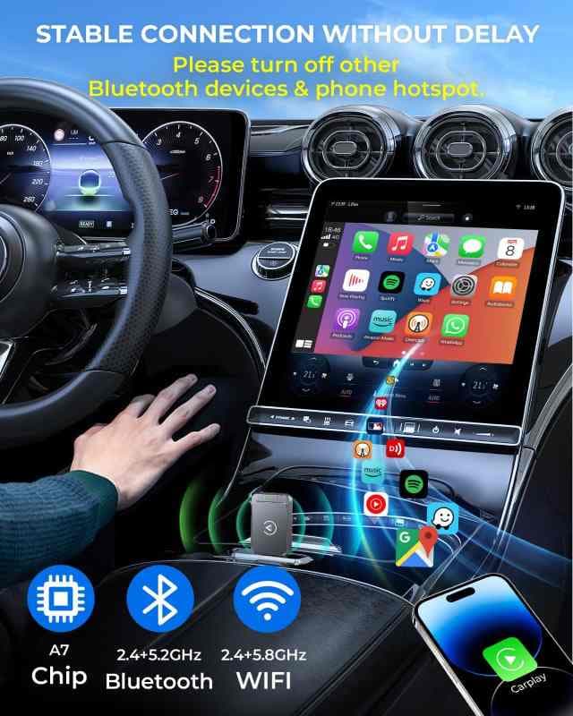 آداپتور بیسیم کارپلی AuroraLink — تصویر ۵