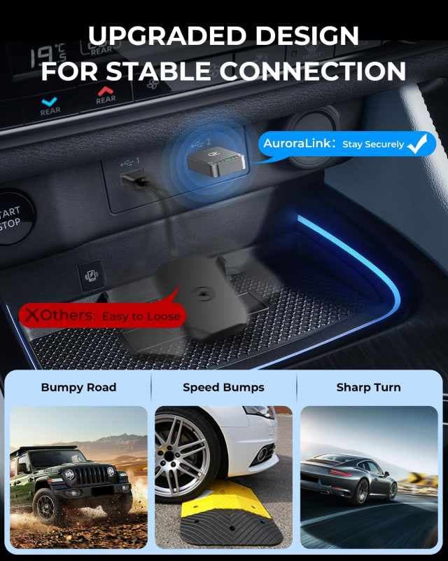 آداپتور بیسیم کارپلی AuroraLink — تصویر ۶