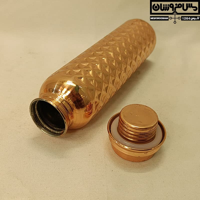 قمقمه مسی – copper bottel – بطری آب مسی — تصویر ۴