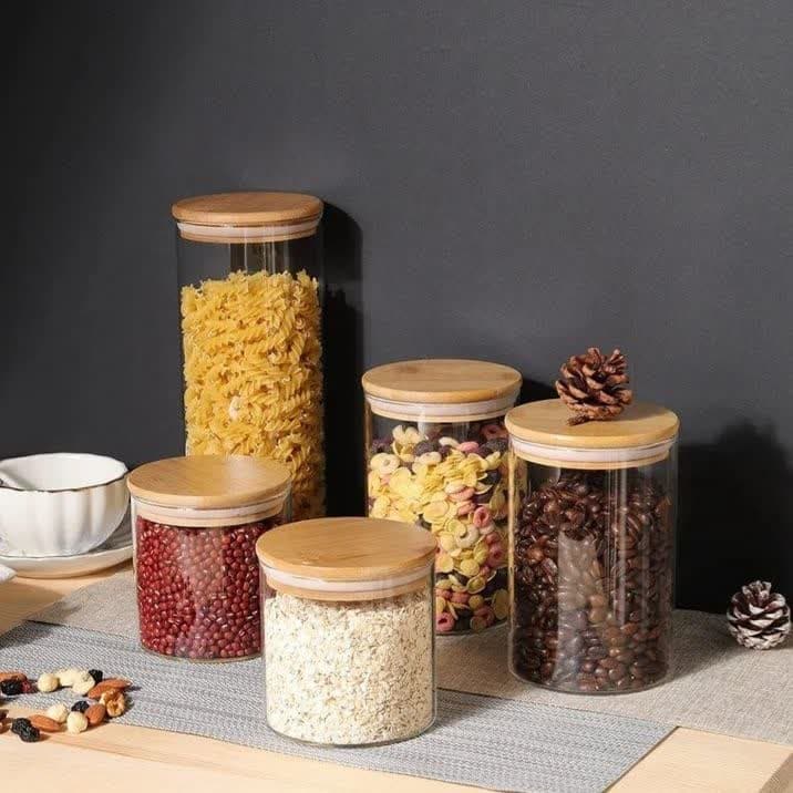 بانکه پیرکس گرد درب بامبو قطر 8 سانت — تصویر ۲