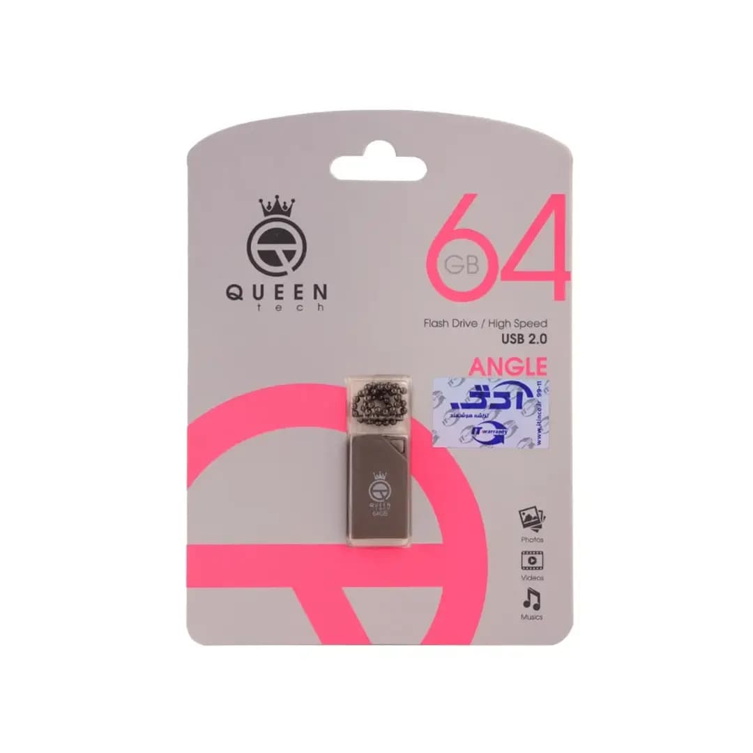 فلش مموری کوئین تک مدل ANGLE 64G QUEEN باظرفیت 64گیگابایت