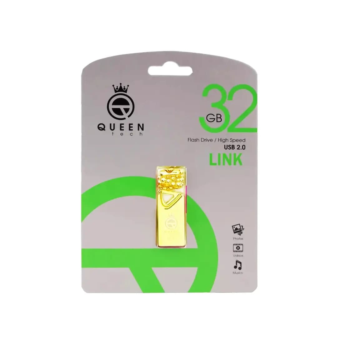 فلش مموری کوئین تک مدل LINK 32G QUEEN باظرفیت 32 گیگابایت