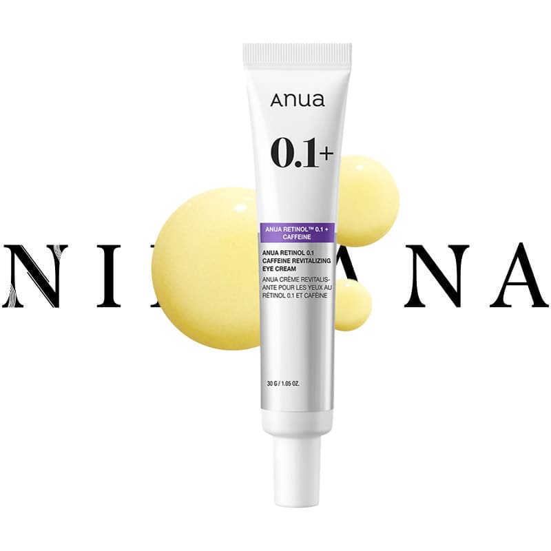 کرم دور چشم 0.1 و کافئین آنوا ضد چروک و روشن کننده ANUA RETINOL 0.1 CAFFEINE REVITALIZING EYE CREAM