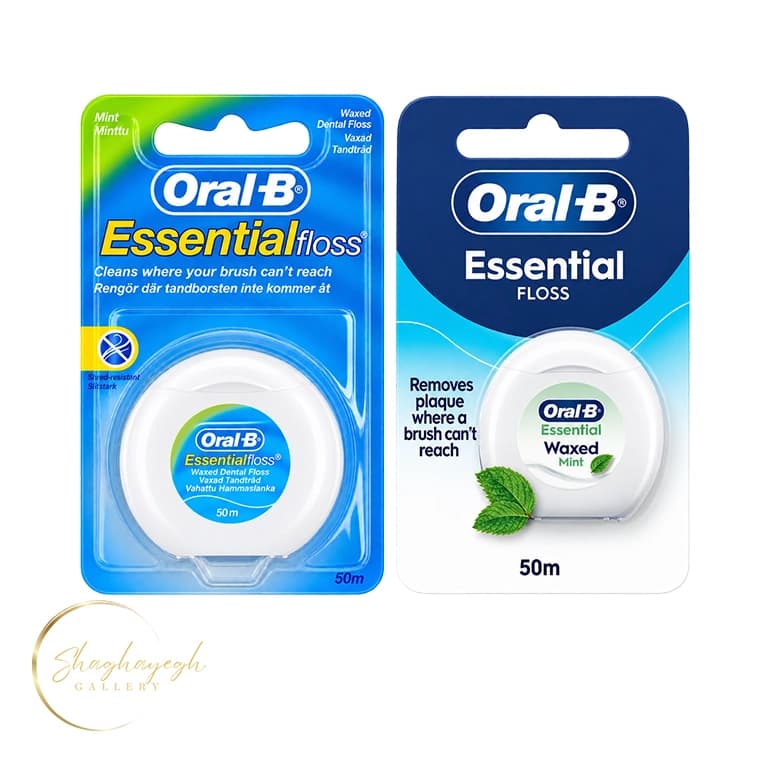 نخ دندان نعنایی اورال بی ۵۰ متر Oral-B Essential Waxed Mint Floss 50m