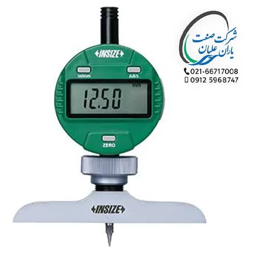 عمقسنج دیجیتال با پایه ۶۳×۱۷ میلیمتر مدل 2141-201A اینسایز (INSIZE)
