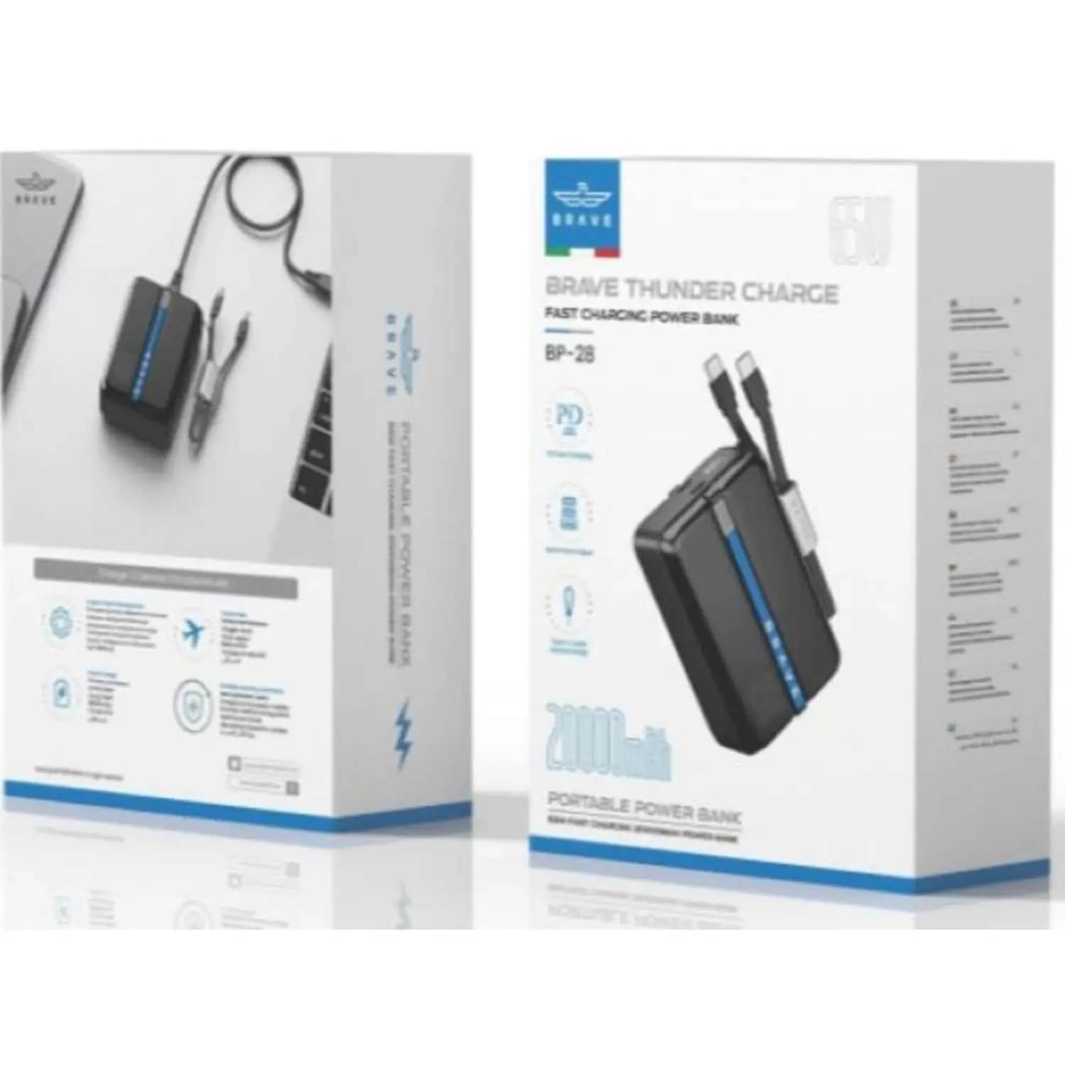 پاور بانک بریو Brave BP-28 Thunder 20000 MAH 65W Power Bank — تصویر ۶