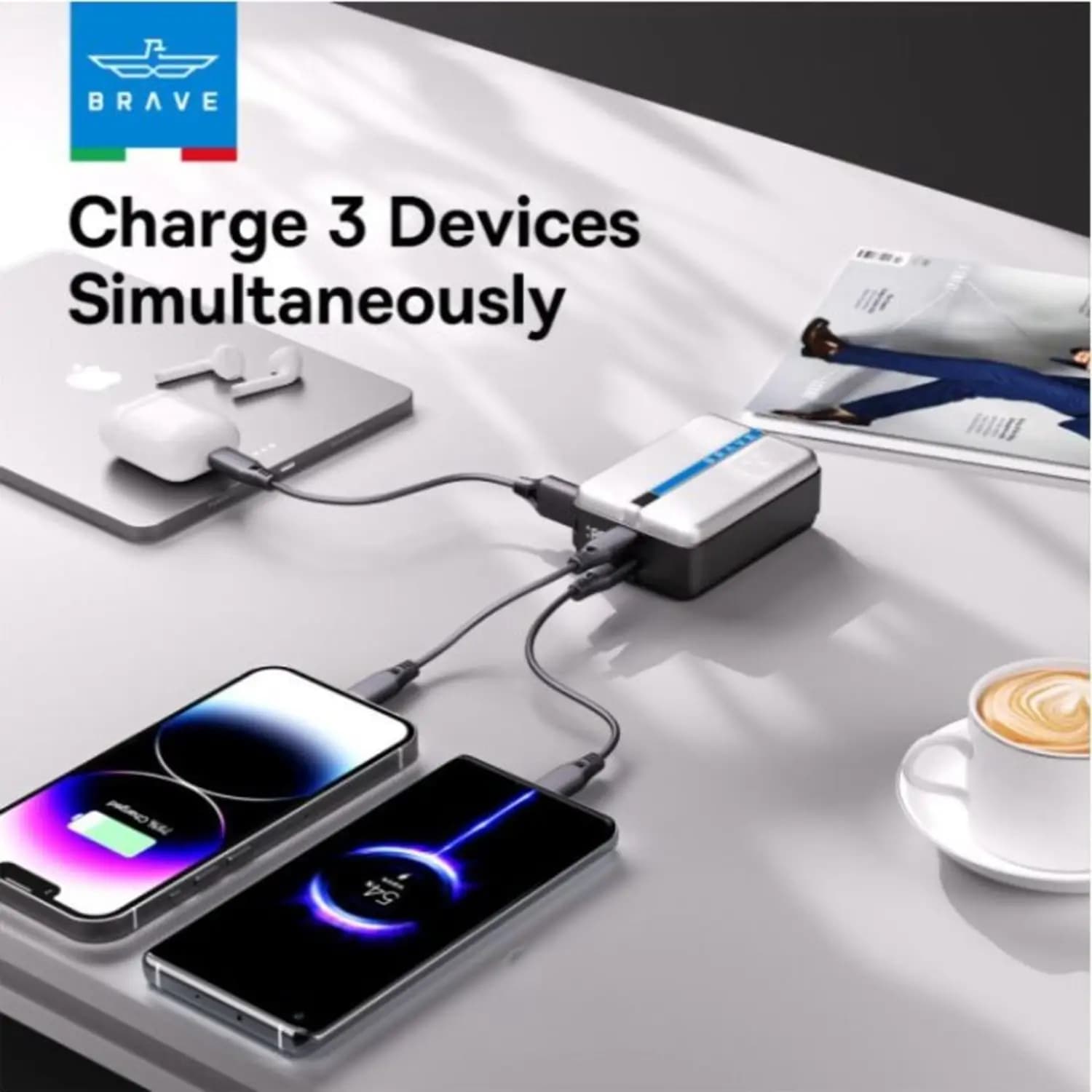 پاور بانک بریو Brave BP-28 Thunder 20000 MAH 65W Power Bank — تصویر ۳