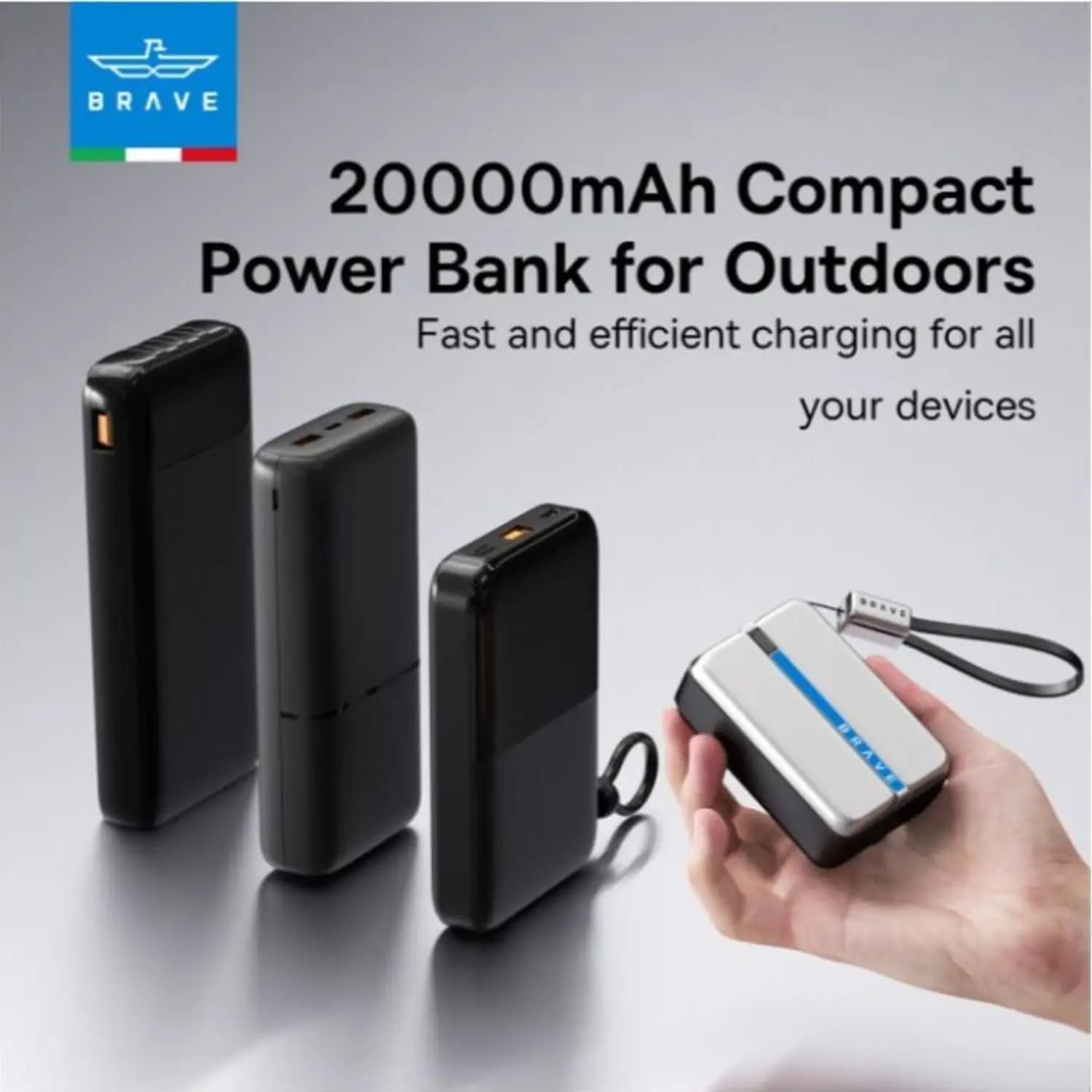 پاور بانک بریو Brave BP-28 Thunder 20000 MAH 65W Power Bank — تصویر ۴