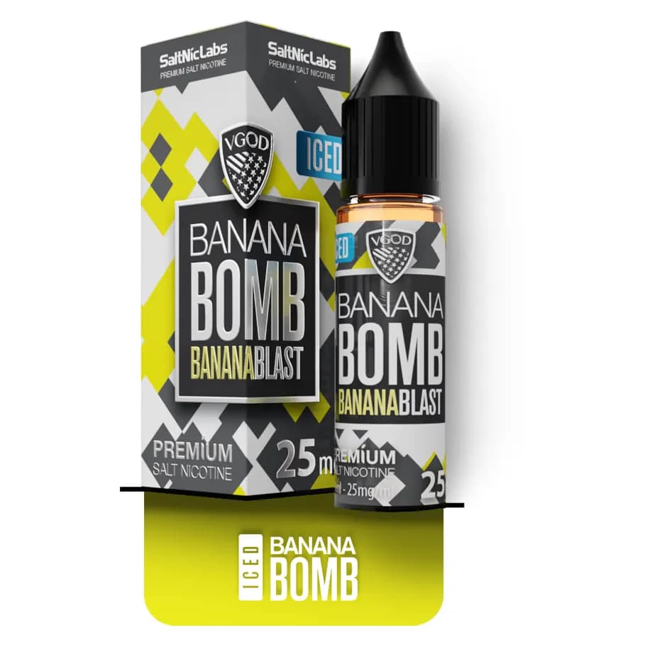 سالت نیکوتین موز یخ بمب ویگاد | VGOD Iced Banana Bomb SaltNic
