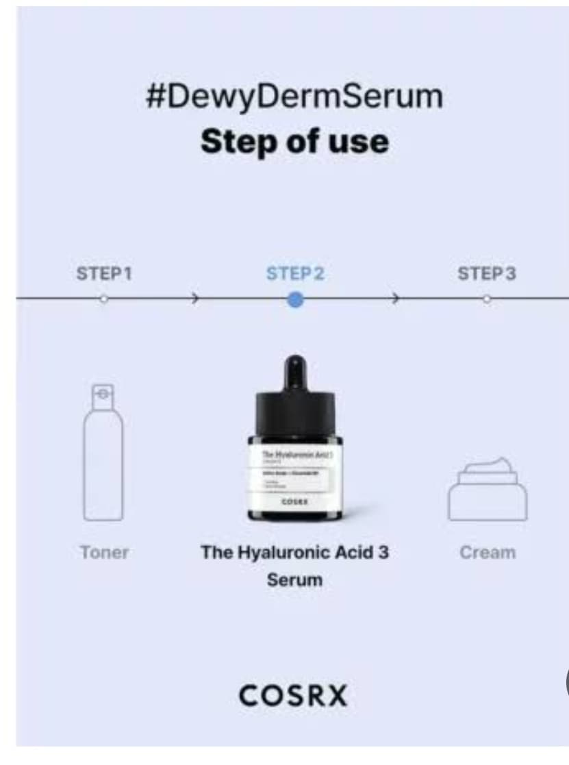 سرم آبرسان هیالورونیک اسید 3 کوزارکس Cosrx The Hyaluronic Acid 3 Serum 20ml — تصویر ۶