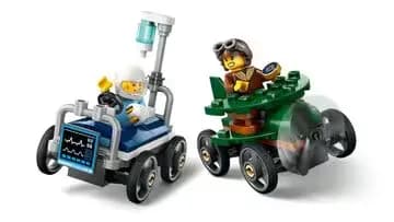 لگو مدل 60459 ماشین مسابقه ای هواپیما و آمبولانس LEGO Airplane vs. Hospital Bed Race Car Pack — تصویر ۴