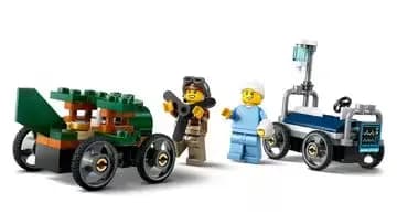 لگو مدل 60459 ماشین مسابقه ای هواپیما و آمبولانس LEGO Airplane vs. Hospital Bed Race Car Pack — تصویر ۵