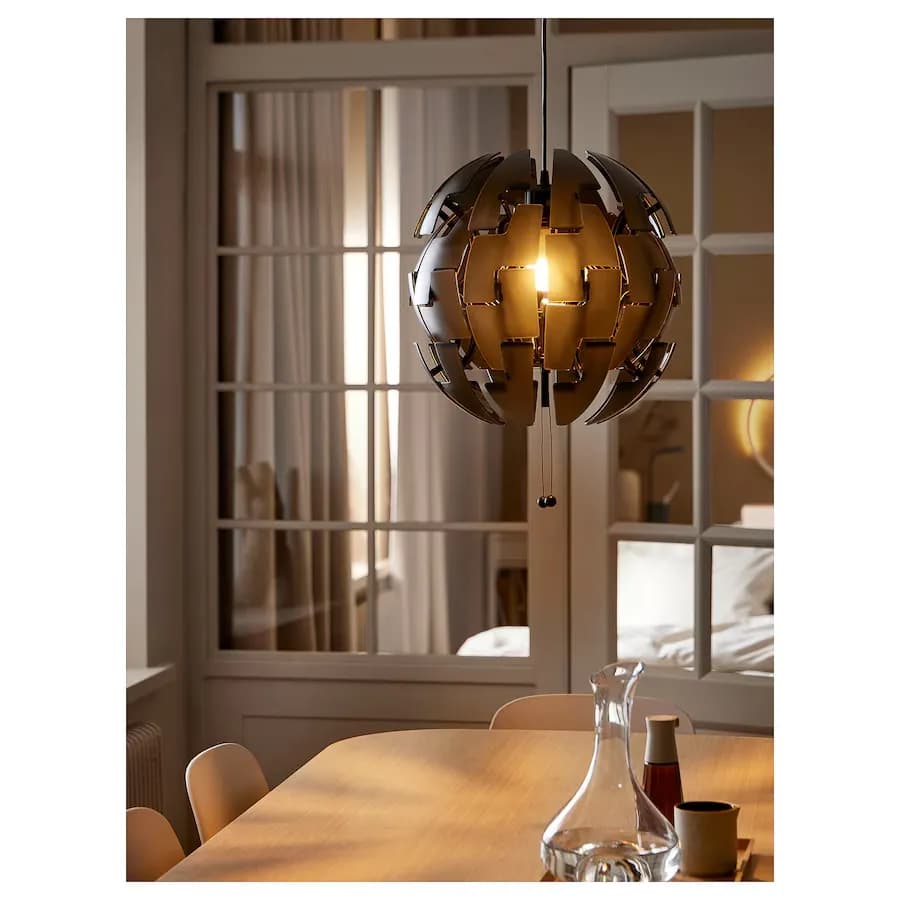 چراغ آویز ایکیا مدل IKEA PS 2014 مشکی/ قطر ۳۵ سانتیمتر — تصویر ۴