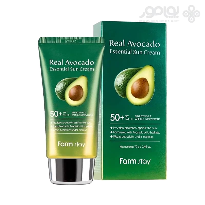 کرم ضد آفتاب آبرسان فارم استی مدل REAL AVOCADO وزن 70 گرم — تصویر ۳