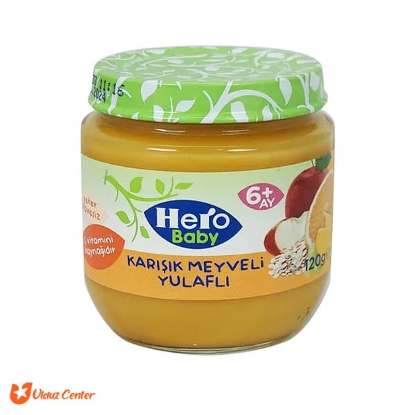 پوره میوه هروبیبی مخلوط میوه و جودوسر 120 گرم