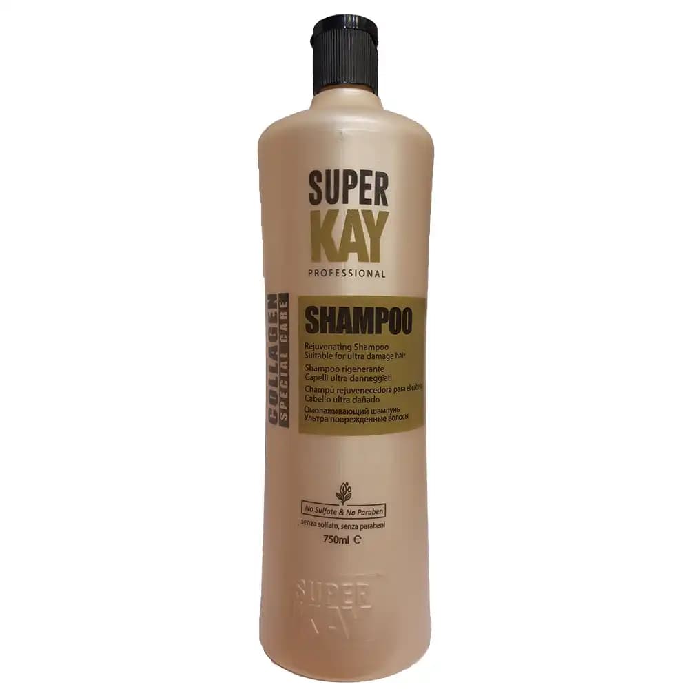 شامپو موی آسیب دیده سوپرکی SUPERKAY مدل کلاژن حجم 750 میلی لیتری