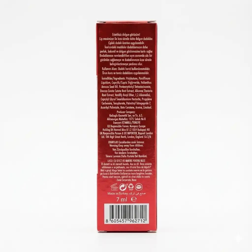 برق لب حجم دهنده گابرینی Gabrini مدل Lip Maximizer حجم دهی فوری در ۵ دقیقه حجم 7 میلی لیتری — تصویر ۳