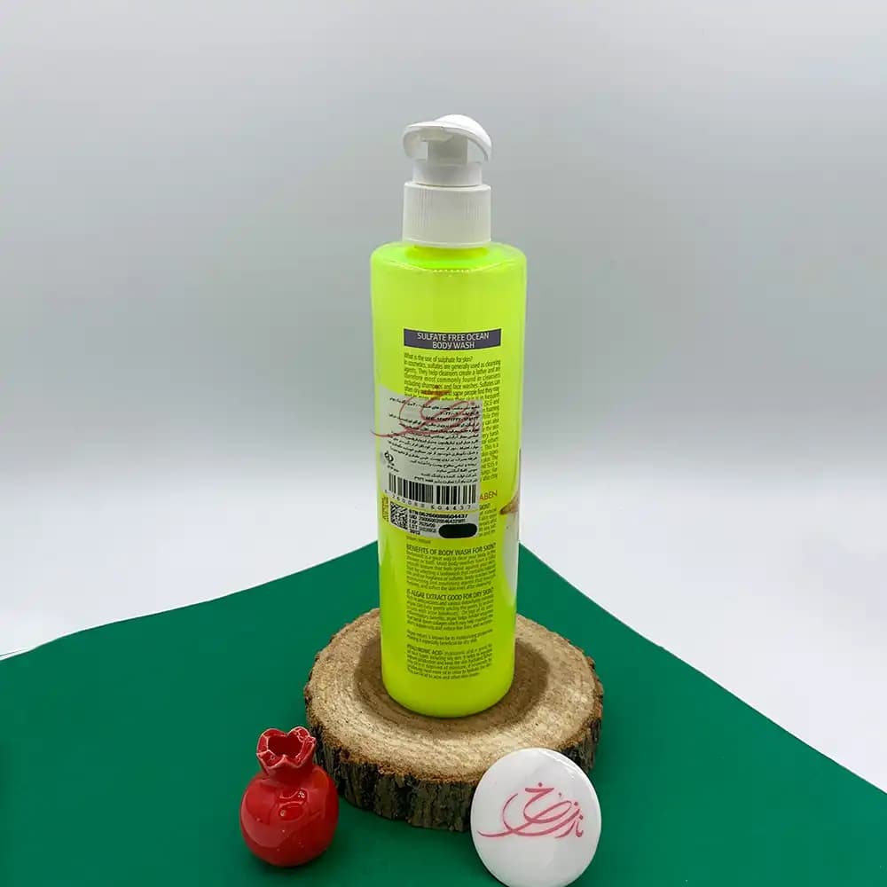 شامپو بدن آبرسان اقیانوسی گارنیک GARNIC مدل Ocean Hydration حاوی نمک دریایی و جلبک پوست خشک حجم 300 میلی لیتر — تصویر ۲