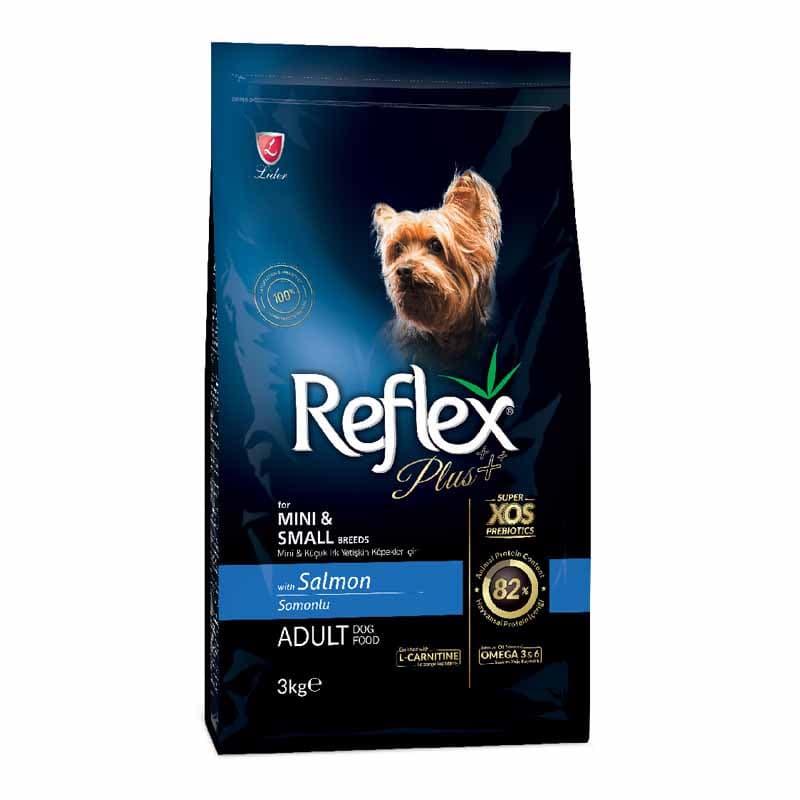 غذای خشک سگ بالغ نژاد کوچک طعم سالمون رفلکس پلاس Reflex Plus وزن 3 کیلوگرم — تصویر ۶