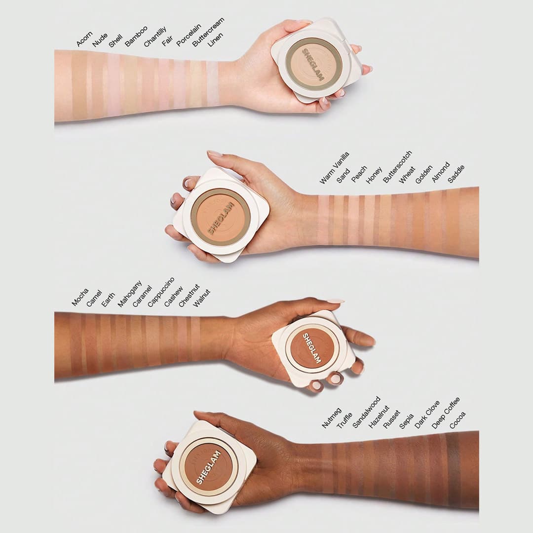 پنکیک پودری شیگلم مدل SKIN-FOCUS رنگ Warm Vanilla — تصویر ۵