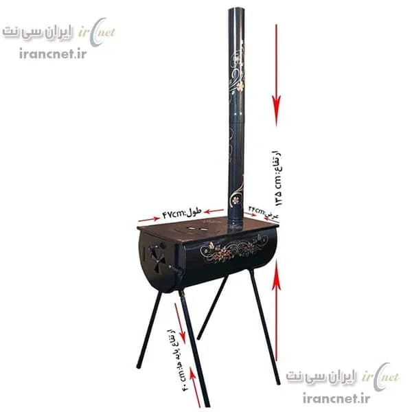 اجاق هیزمی سفری مجیکمپ مدل magicamp-Wood-stove — تصویر ۲