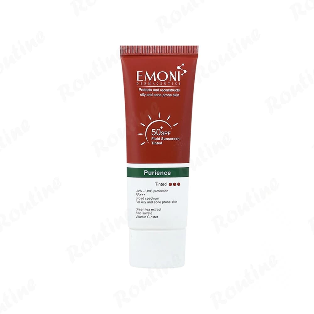 فلوئید ضد آفتاب رنگی پوست چرب SPF50 امونی