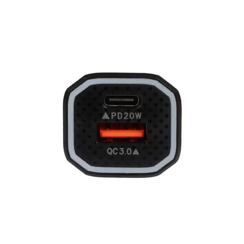 شارژر فندکی فست و PD دو پورت FIRSTYOU مدل F053 20W – مشکی — تصویر ۲