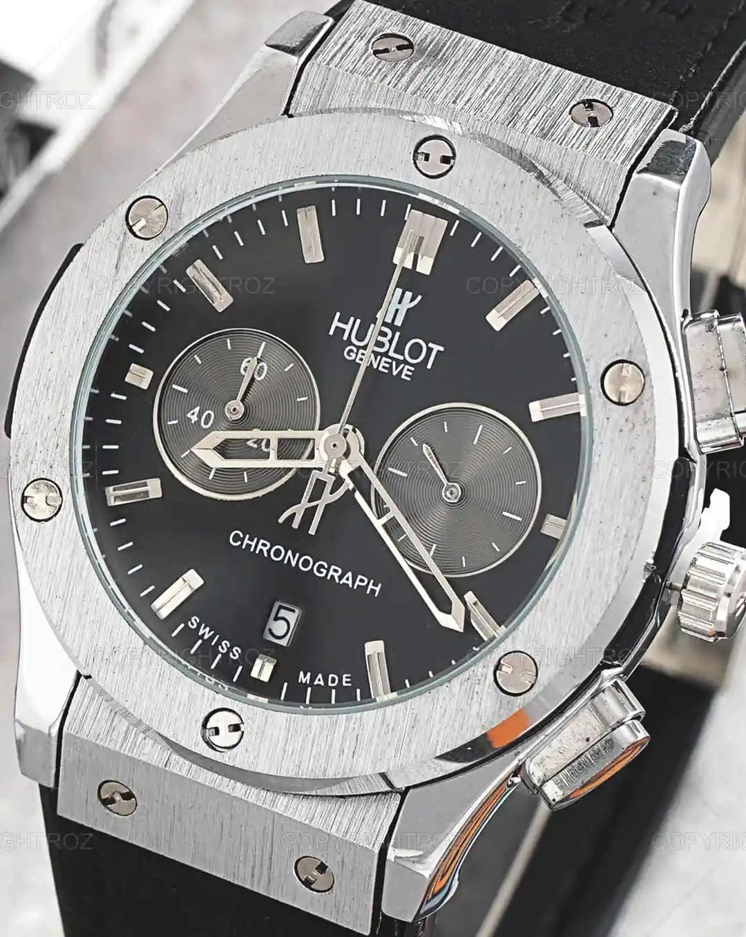 ساعت مچی مردانه هابلوت HUBLOT سه موتوره مدل 1961 — تصویر ۵
