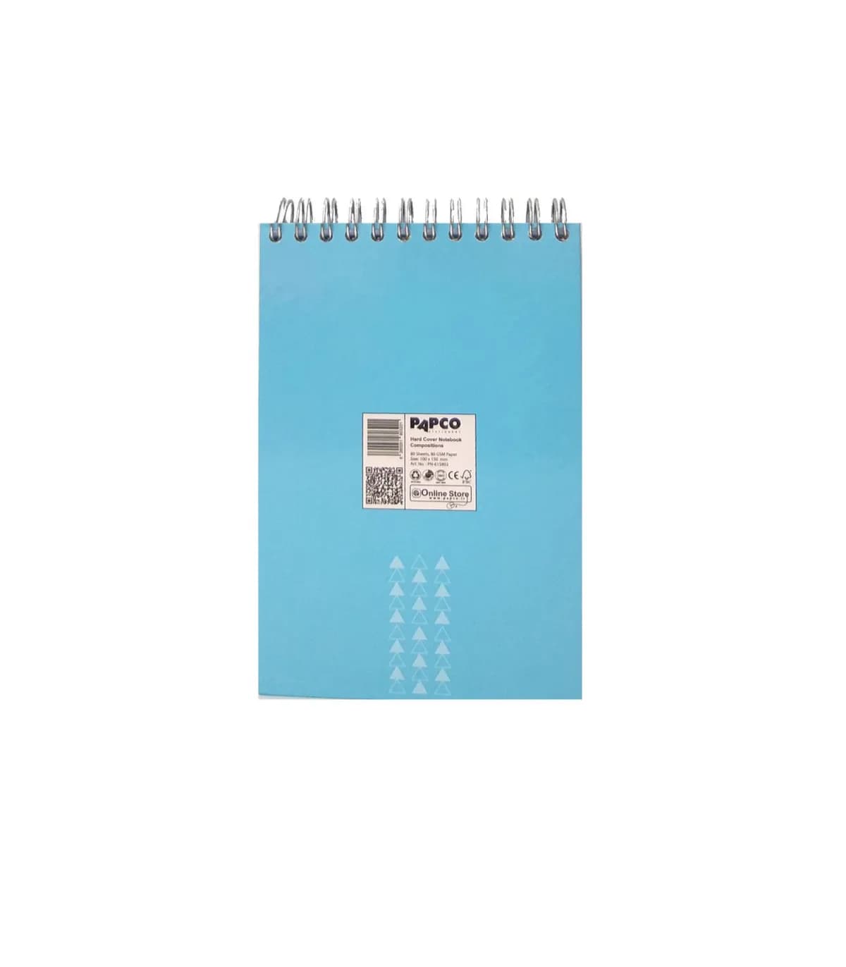 دفتر یادداشت جلد سخت سیمی 80 برگ فنر دوبل 100X150 MM پاپکو کد PN-6158 — تصویر ۵