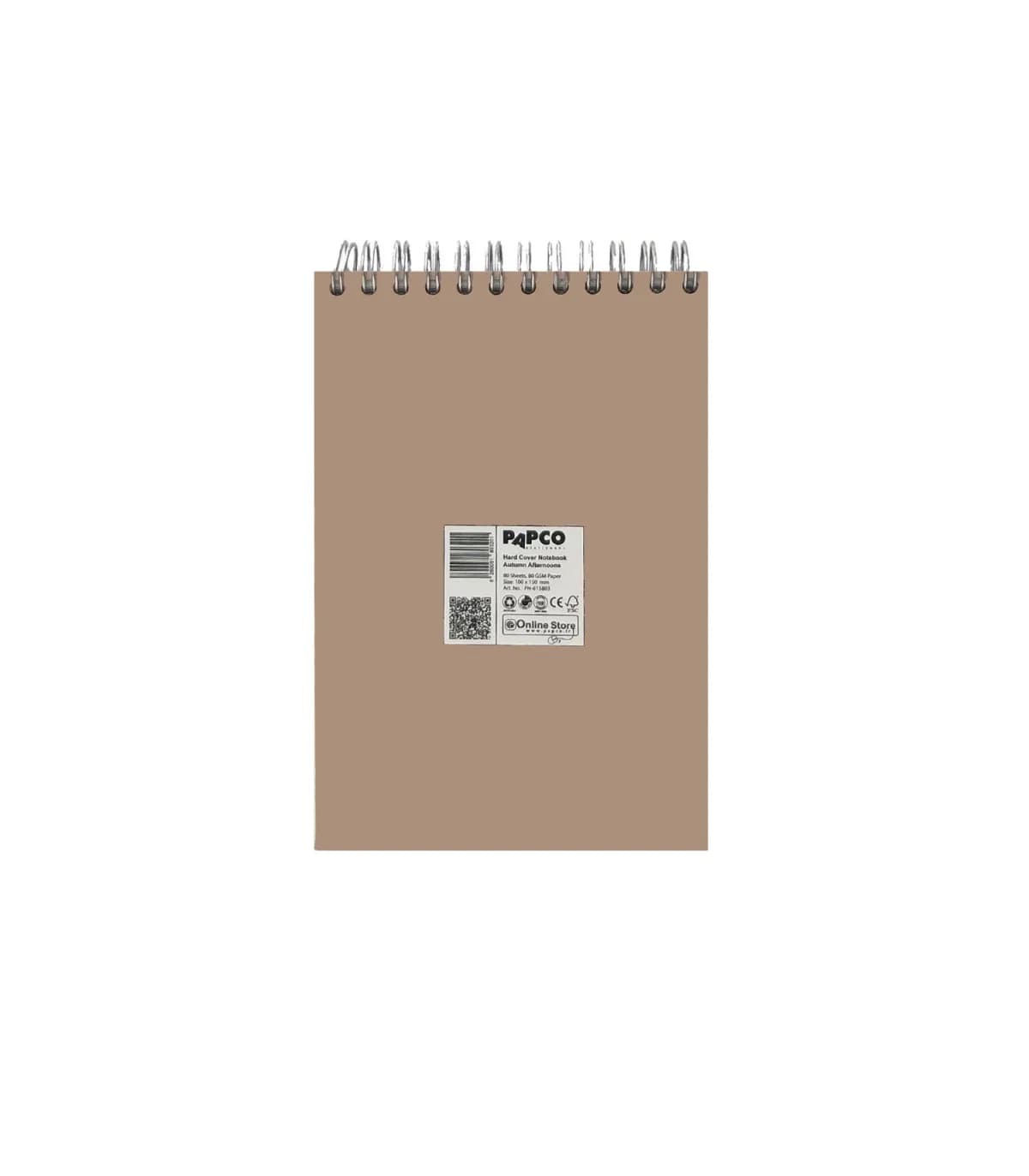دفتر یادداشت جلد سخت سیمی 80 برگ فنر دوبل 100X150 MM پاپکو کد PN-6158 — تصویر ۷