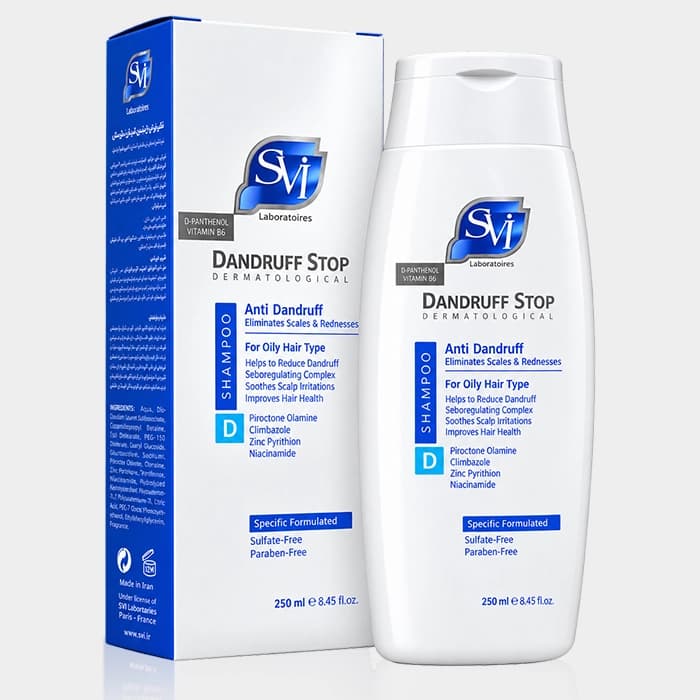 شامپو ضد شوره موی خشک اس وی آی SVI Dandruff Stop Anti Dandruff Dry Hair 200ml — تصویر ۲