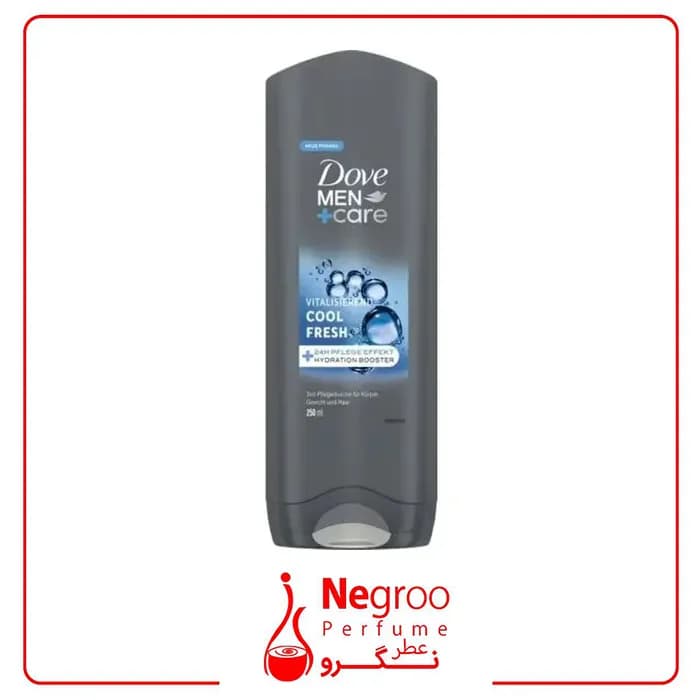 ژل شستشوی بدن، مو و صورت مردانه داو مدل Care Cool Fresh حجم 400 میل اورجینال