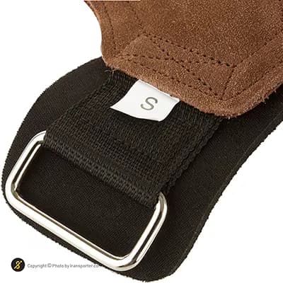 کف بند جفتی بدنسازی چرم پرو اسپرتز 1-971 | قهوه ای/مشکی — تصویر ۶