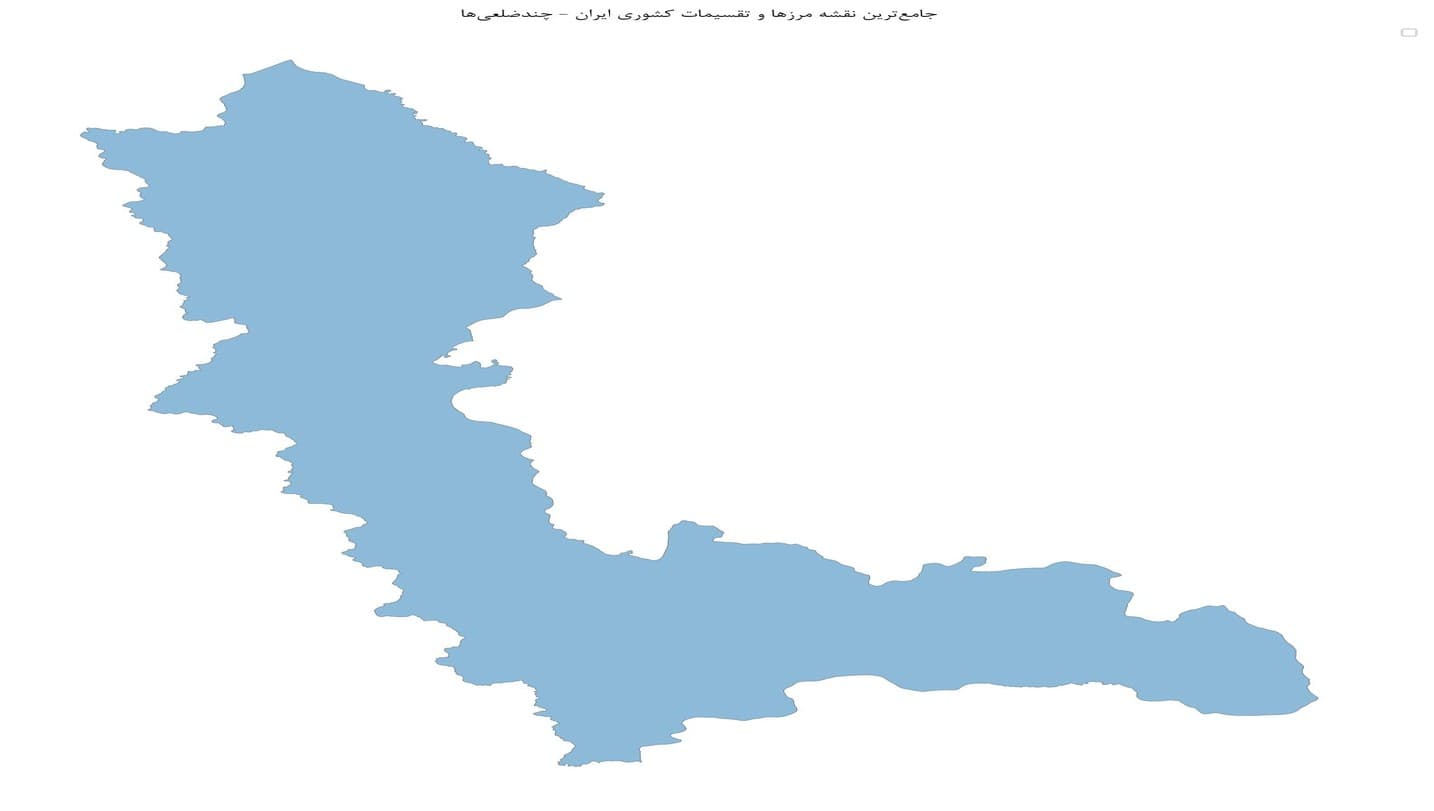 جامعترین نقشه مرزها و تقسیمات کشوری ایران
