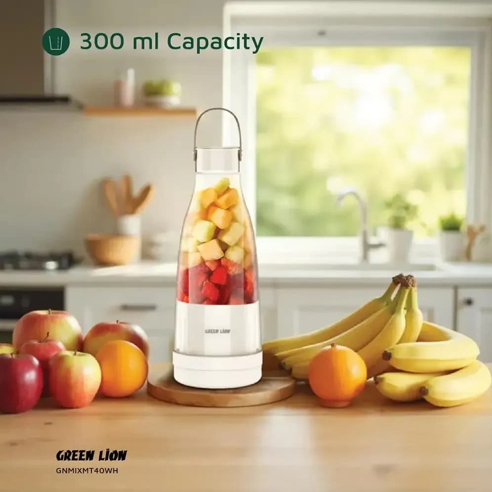 شیکر شارژی قابل حمل گرین لاین مدل Green Lion Mixmate Portable Juicer 300ML GNMIXMT40 — تصویر ۲