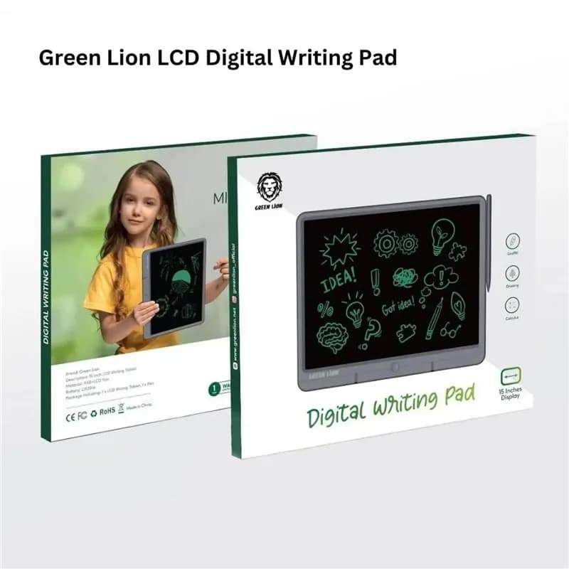 تخته هوشمند طراحی گرین لاین Green Lion Digital Writing Pad 15Inch — تصویر ۶