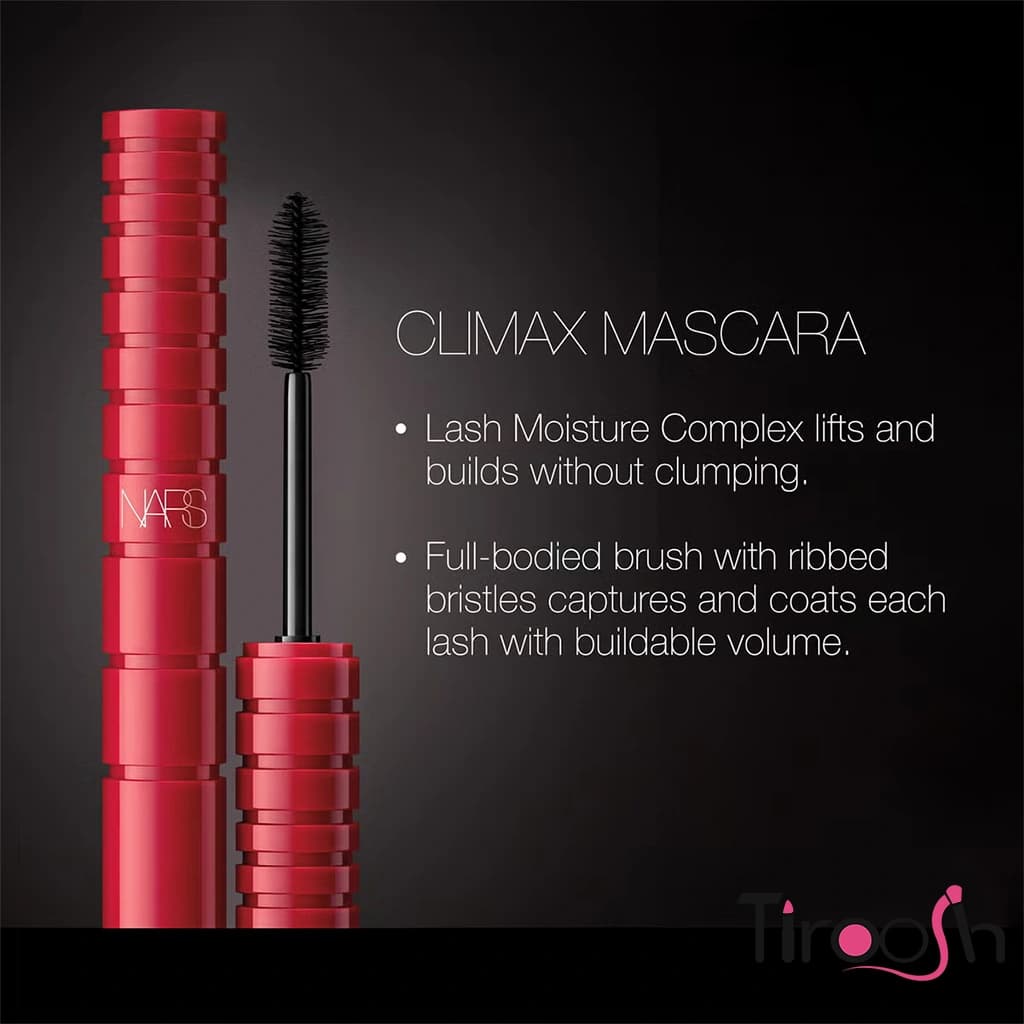 ریمل نارس climax قرمز حجم دهنده و بلند کننده — تصویر ۳
