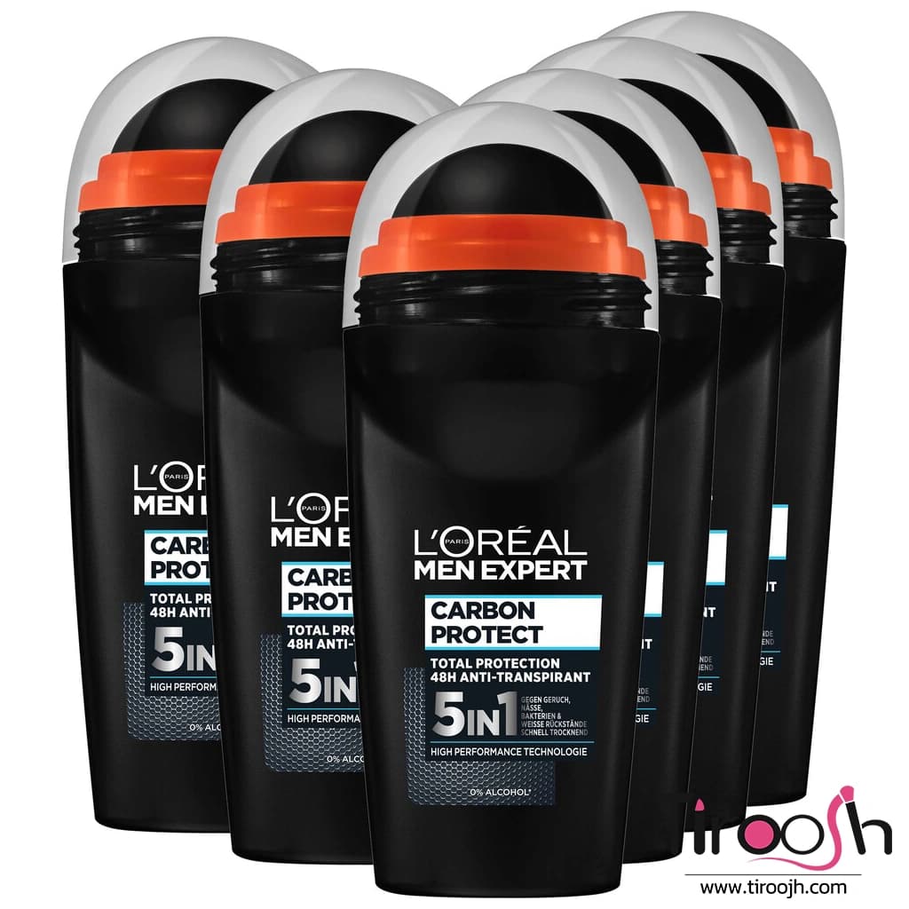رول ضد تعریق لورال مردانه مشکی کربن مدل Carbon Defence — تصویر ۳