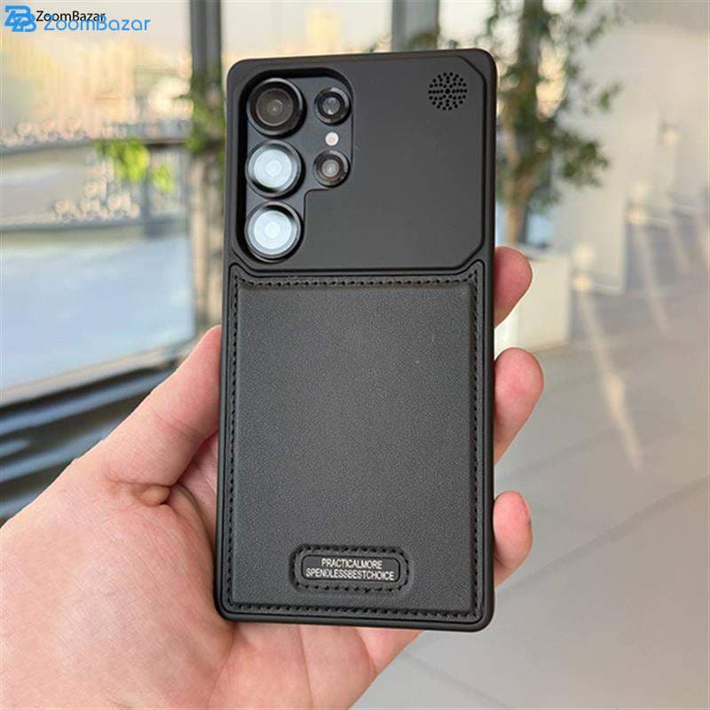 قاب اپیکوی iPhone 16 Pro Max مدل Lux Leather Metal مناسب برای گوشی موبایل اپل openbox (کمی رنگ پریدگی بالای قاب) — تصویر ۳