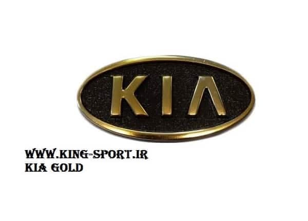 آرم طلایی جلو پنجره پراید (آرم کیا) Pride Kia Gold — تصویر ۲