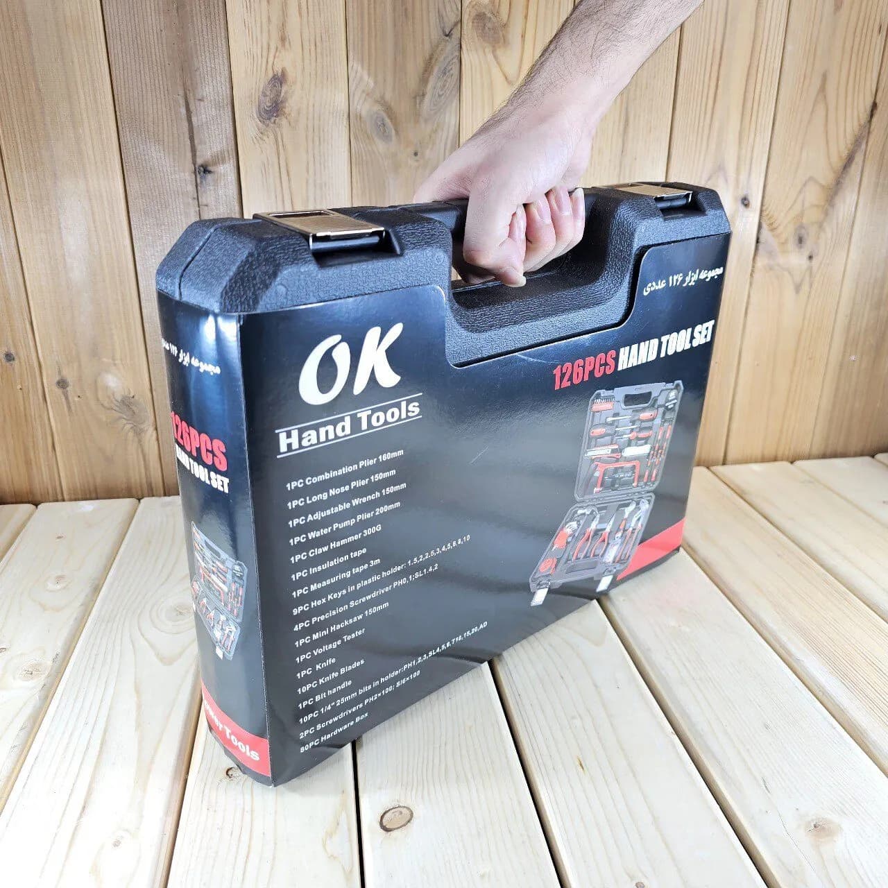 مجموعه کیف ابزار ۱۲۶ عددی اوکی مدل OK-Kit126 — تصویر ۴